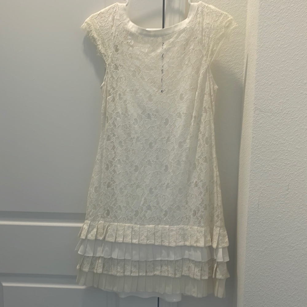 New Jessica Simpson lace open back zippered mini dress